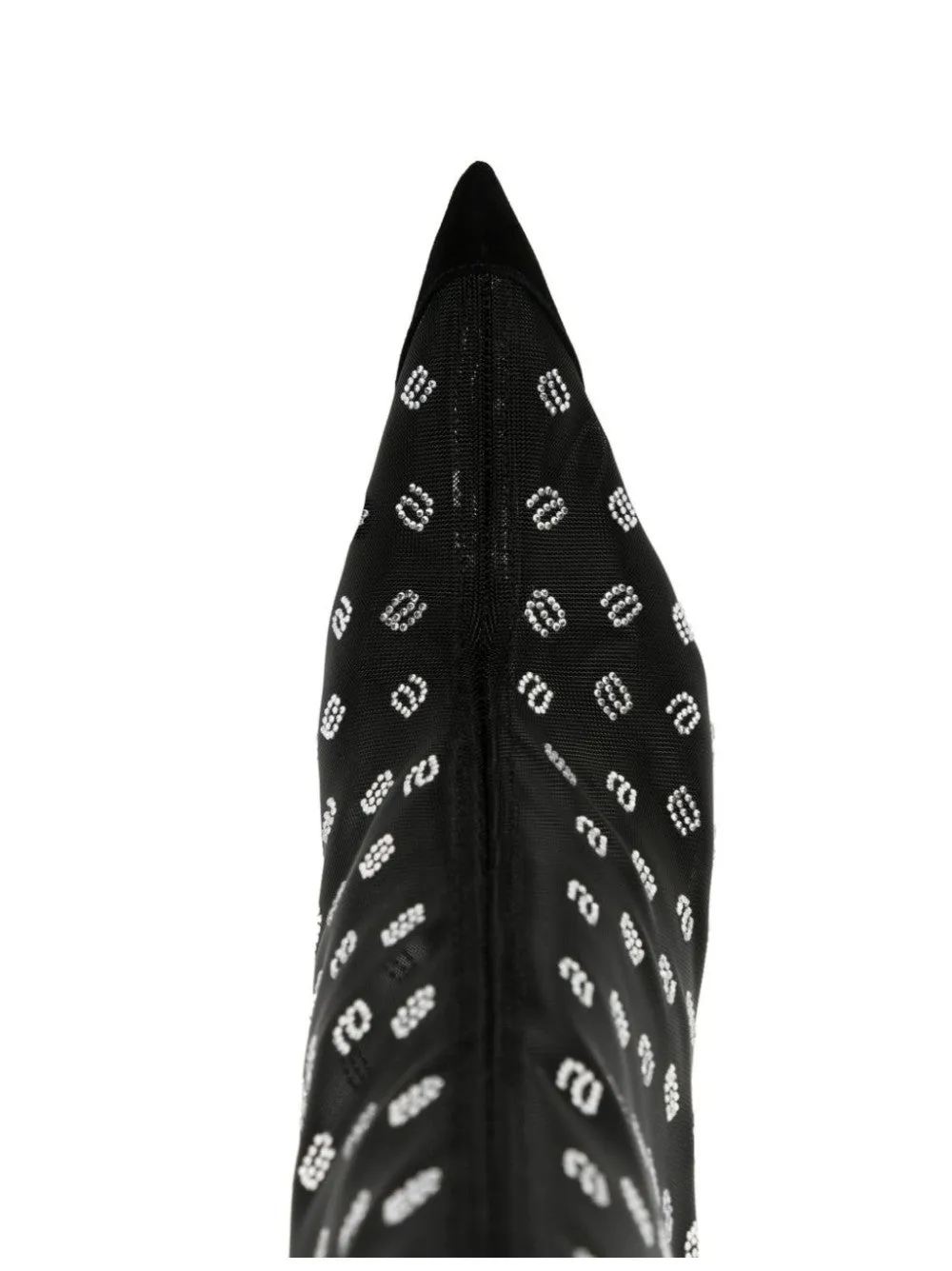 STIVALETTI CON LOGO IN STRASS