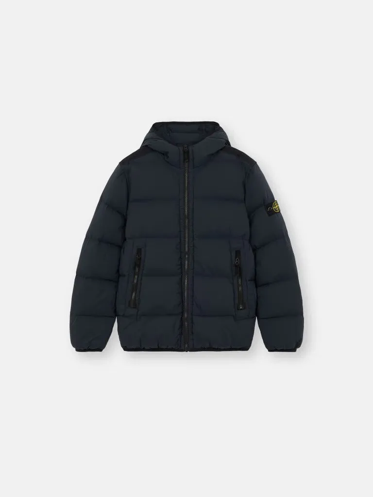 Stone Island piumino nero con cappuccio