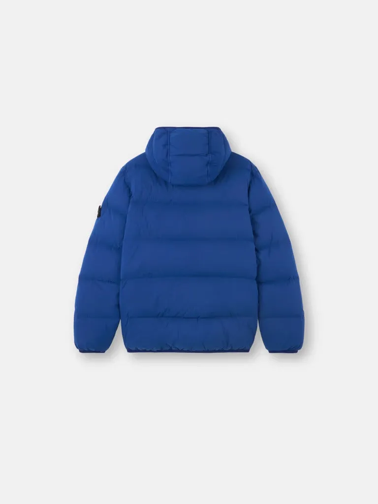 Stone Island piumino royal con cappuccio