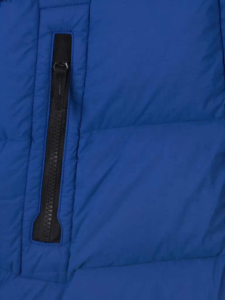 Stone Island piumino royal con cappuccio