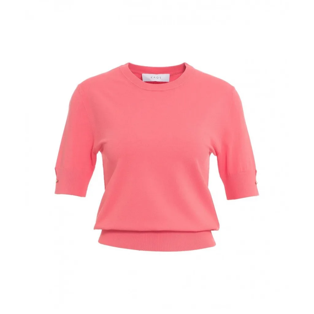 T-shirt a maglia pink