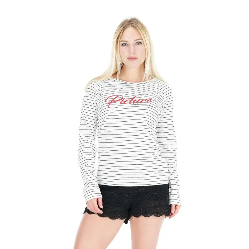 T-Shirt Basement Sailor Ls Picture manica lunga (A Sailor Black) da donna