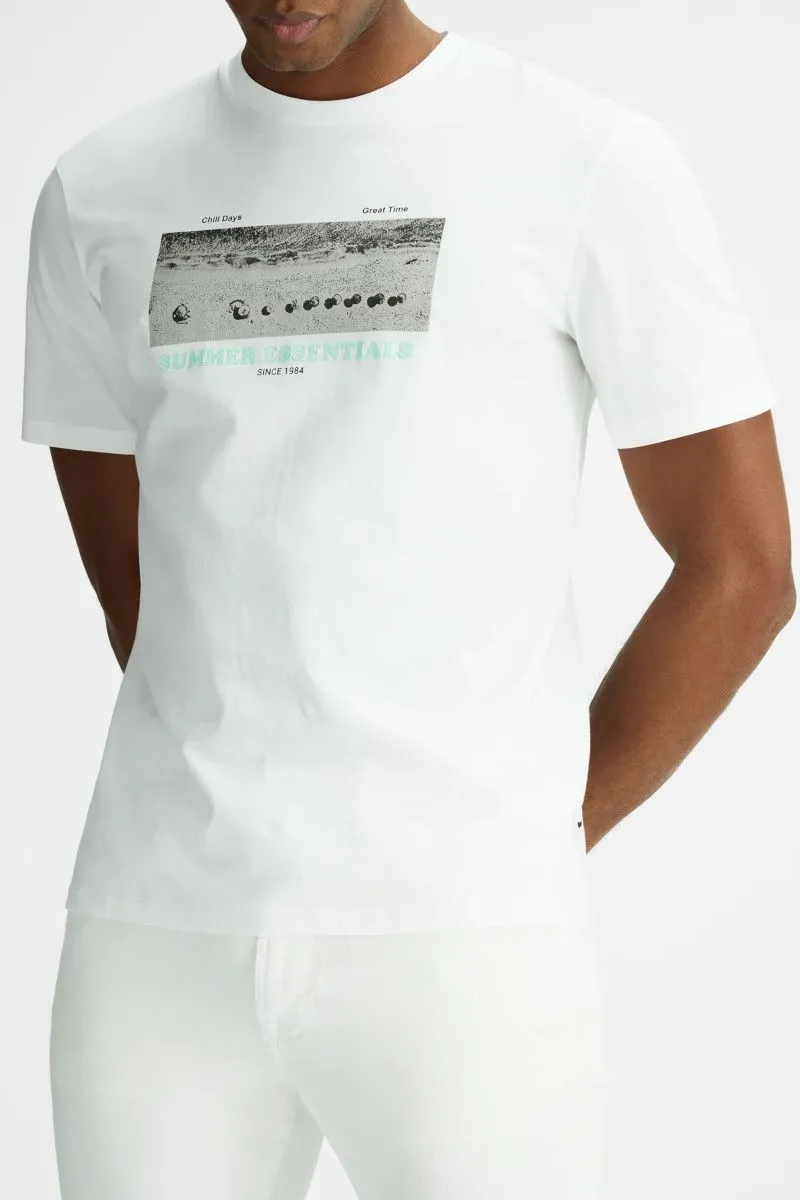 T-shirt con stampa uomo Bianco