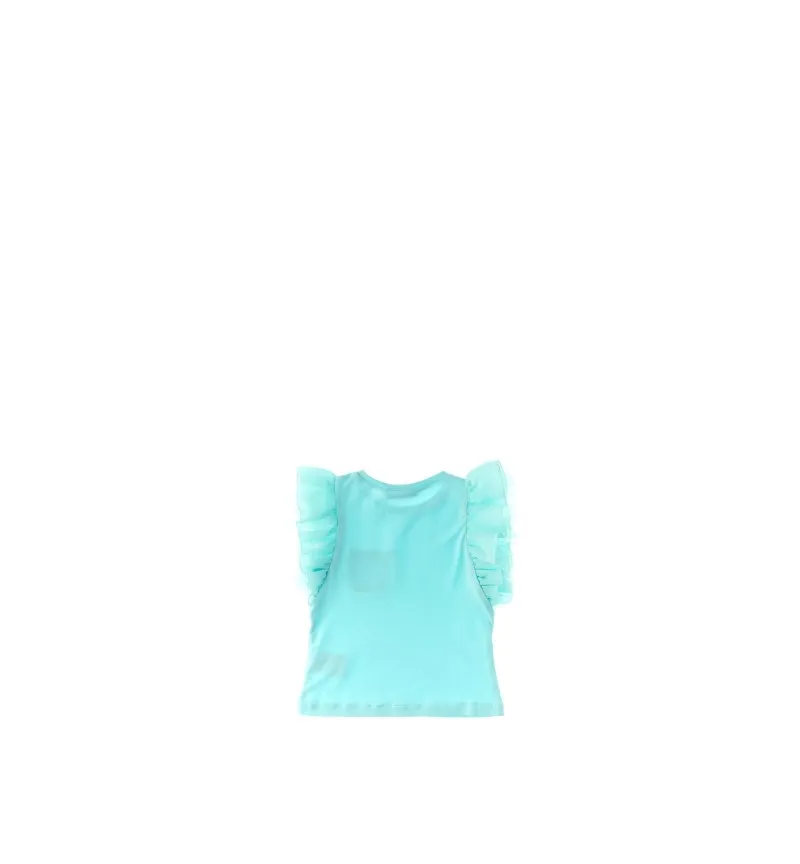 T-shirt con volant