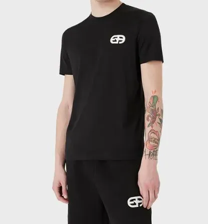T-Shirt In Jersey Misto Tencel Ricamo Logo R-Eacreate