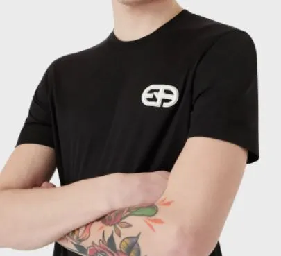 T-Shirt In Jersey Misto Tencel Ricamo Logo R-Eacreate
