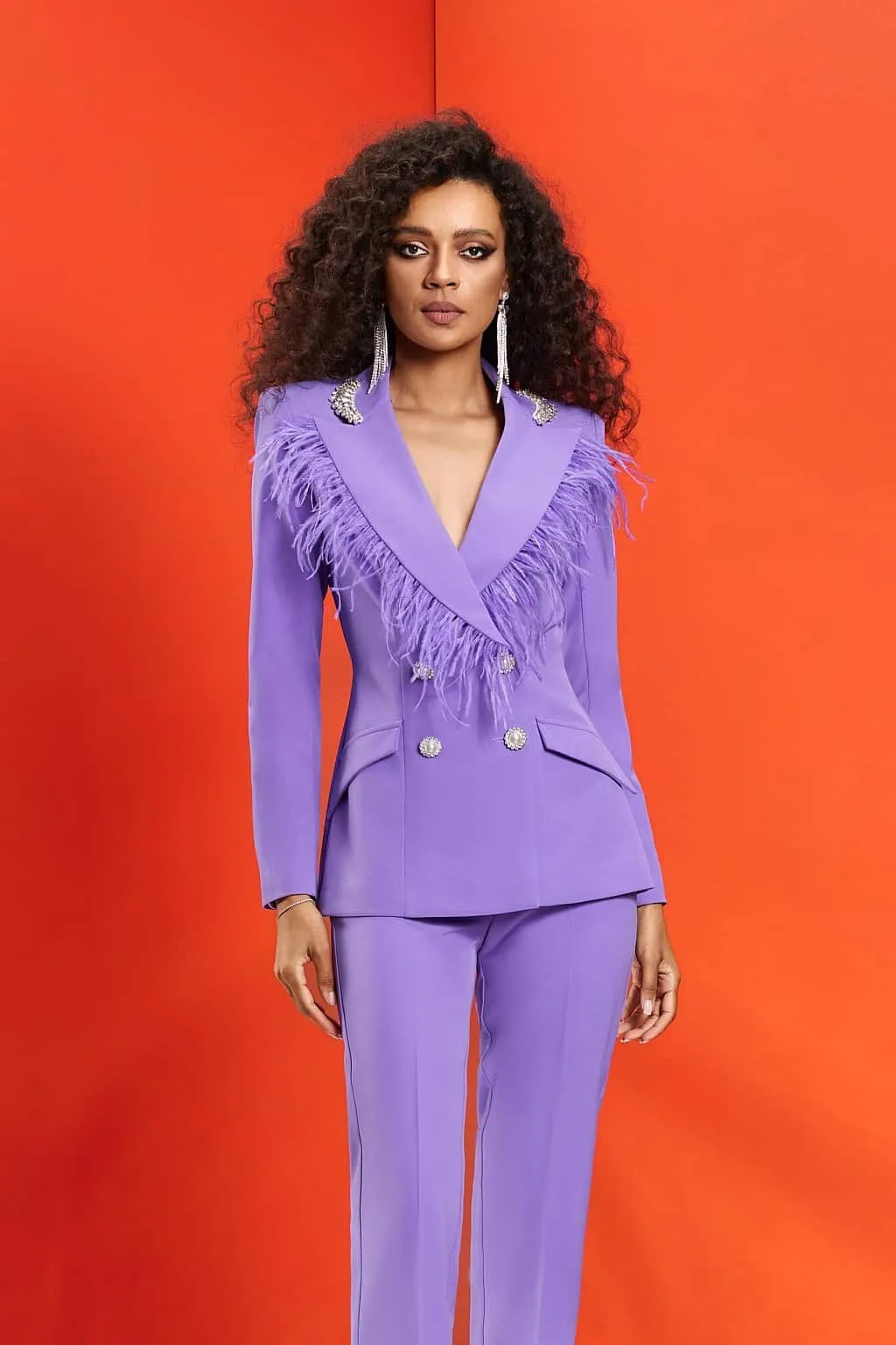 Tailleur giacca e pantaloni a sigaretta