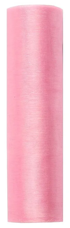 Tessuto organza rosa 9m x 16cm