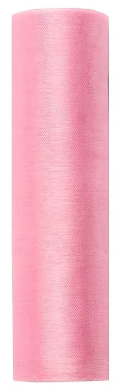Tessuto organza rosa 9m x 16cm