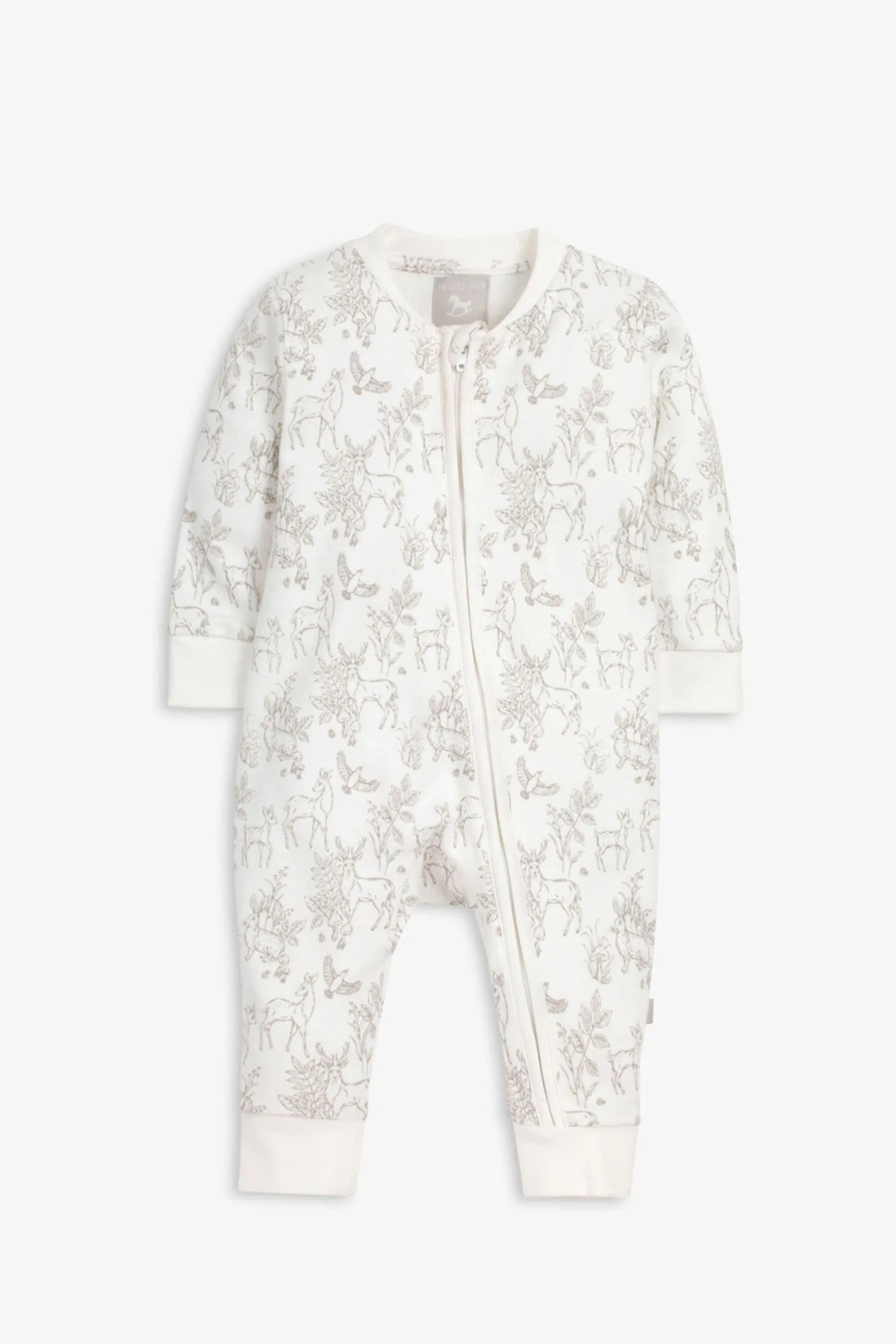 The Little Tailor Baby Front Zip Soft 100% Cotton Sleepsuit    