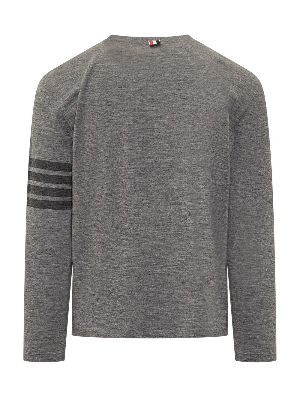 THOM BROWNE T-Shirt 4-Bar in Lana  
