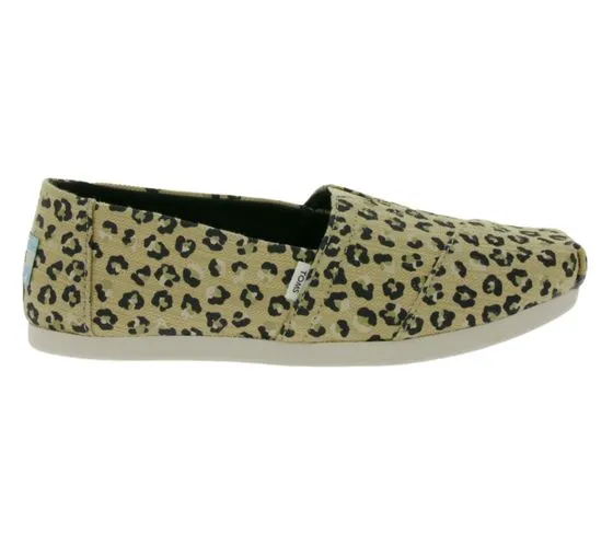 TOMS Alpargata mezze scarpe espadrillas sostenibili da donna con Ortholite in look leopardato 10016214 beige/nero