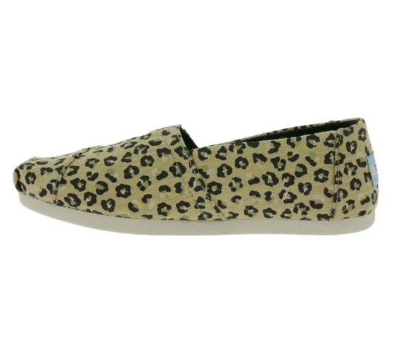 TOMS Alpargata mezze scarpe espadrillas sostenibili da donna con Ortholite in look leopardato 10016214 beige/nero