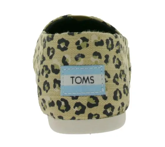 TOMS Alpargata mezze scarpe espadrillas sostenibili da donna con Ortholite in look leopardato 10016214 beige/nero
