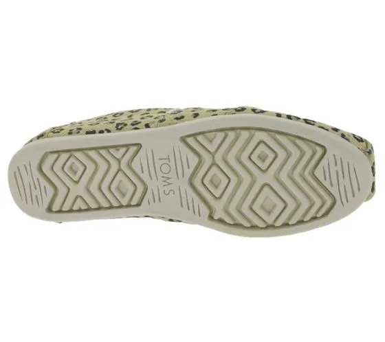 TOMS Alpargata mezze scarpe espadrillas sostenibili da donna con Ortholite in look leopardato 10016214 beige/nero