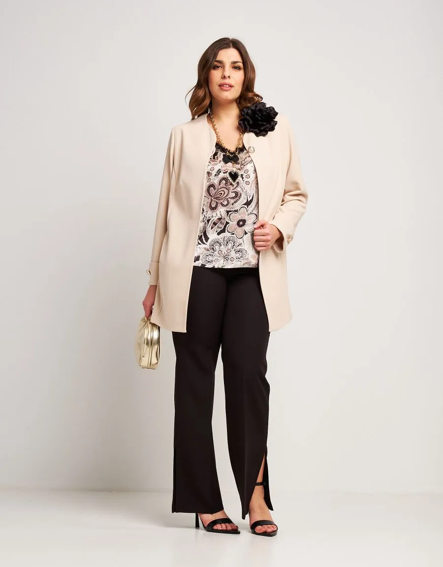 Top con volant in tulle