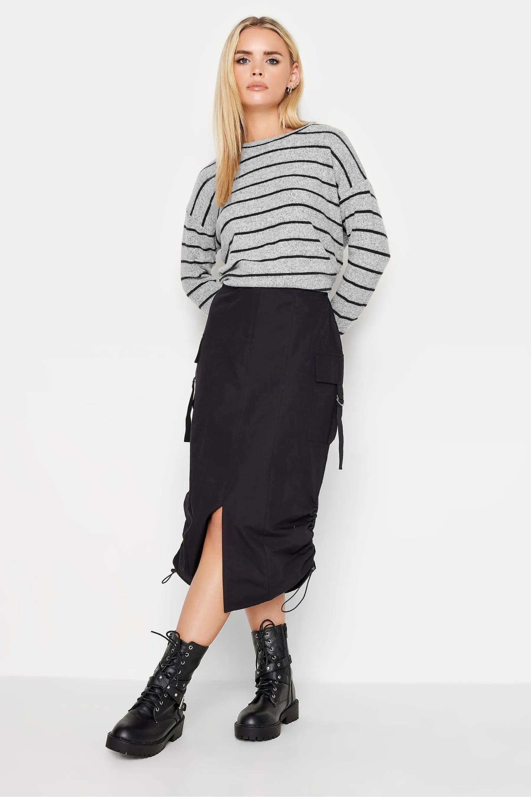 Top PixieGirl Petite A righe maniche a 3/4