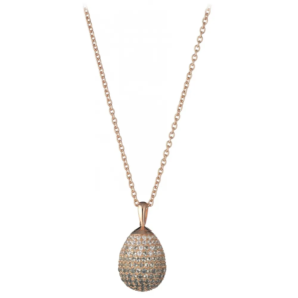 Tsars Collection - Collana in Argento con Zirconi Sfumati Verdi - Handmade in Swiss - Luxury Exclusive Collection