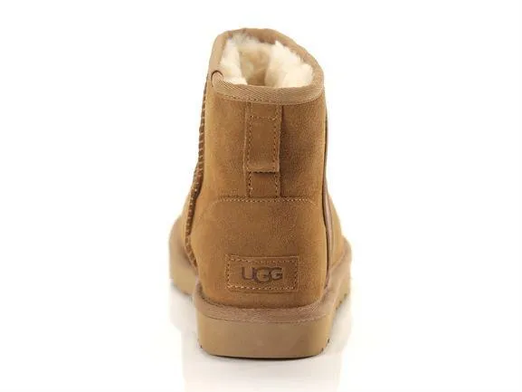 Ugg  ---------    ------------ scarpe stivaletto mini classic side logo ii marrone