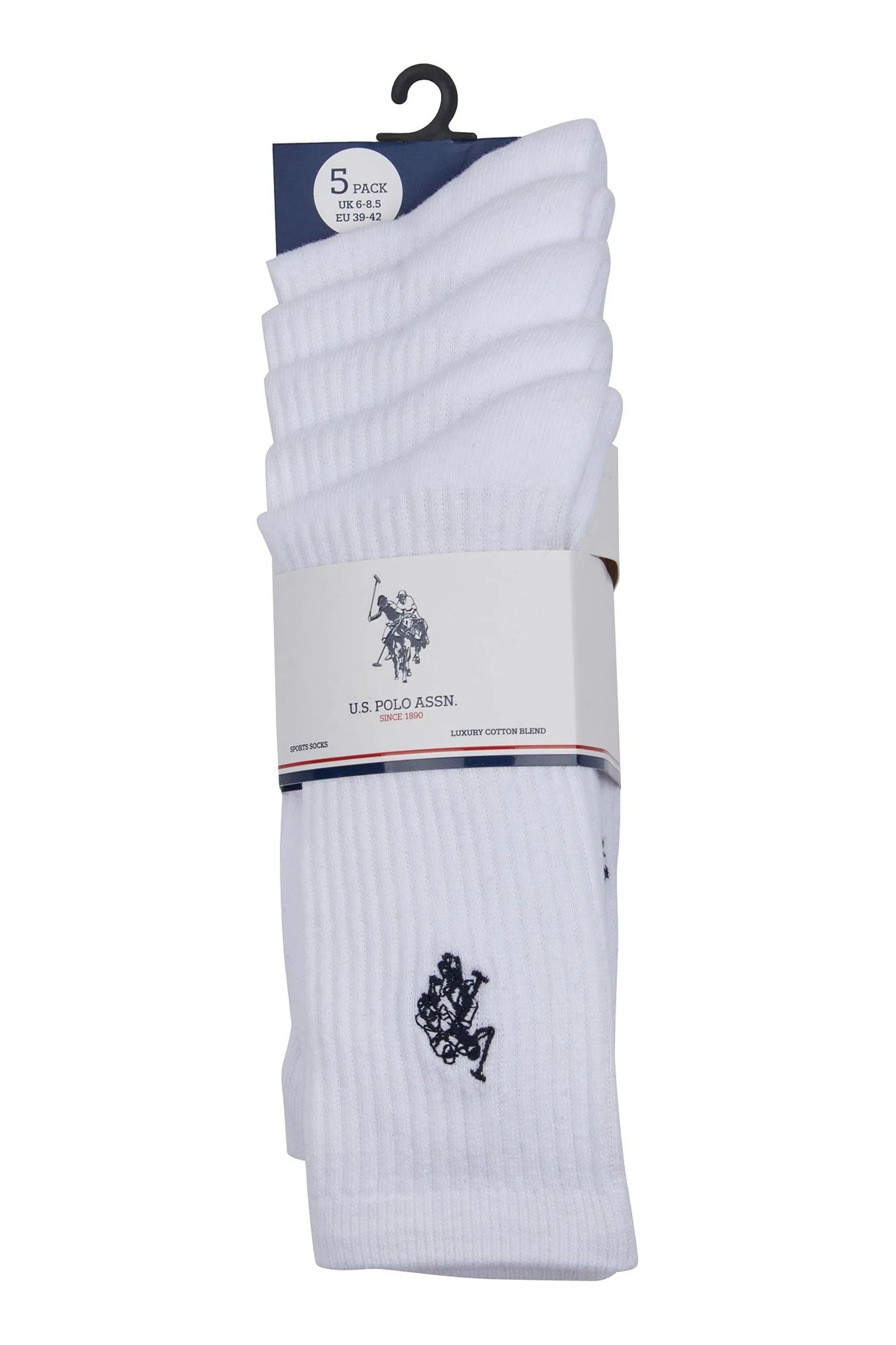 U.S. Polo Assn. Classic Mens Sports Socks 5 Pack    