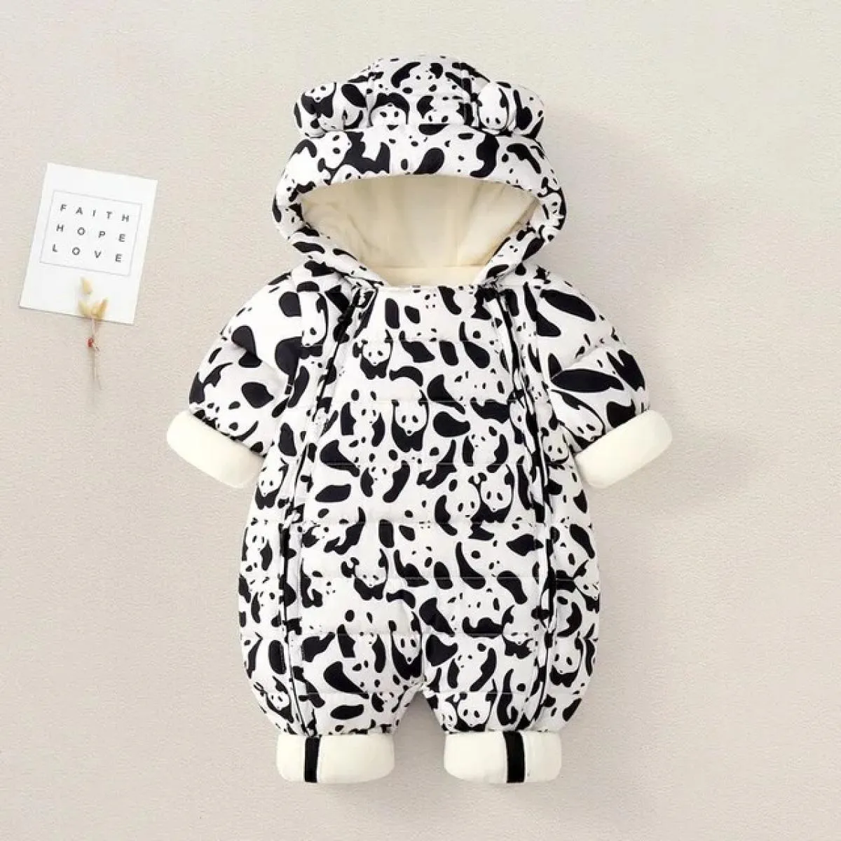 Vestiti per neonata appena nata Abbigliamento invernale Tuta da neve più velluto spesso tuta per neonato pagliaccetto tuta per b