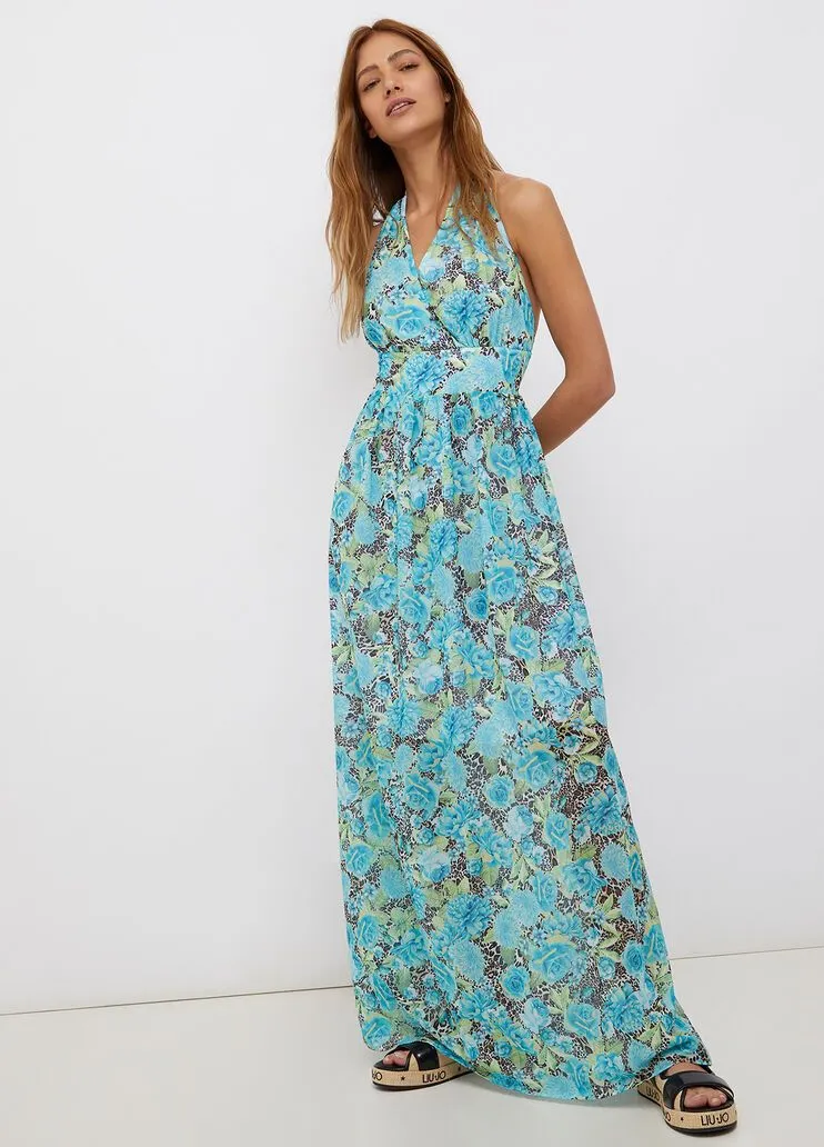 Vestito lungo a fiori liu jo