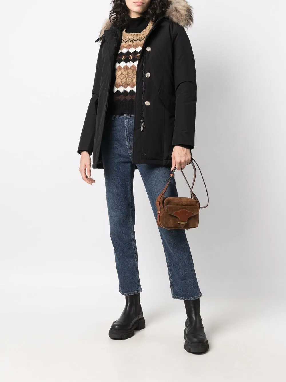 Woolrich Arctic Parka con pelliccia di procione rimovibile